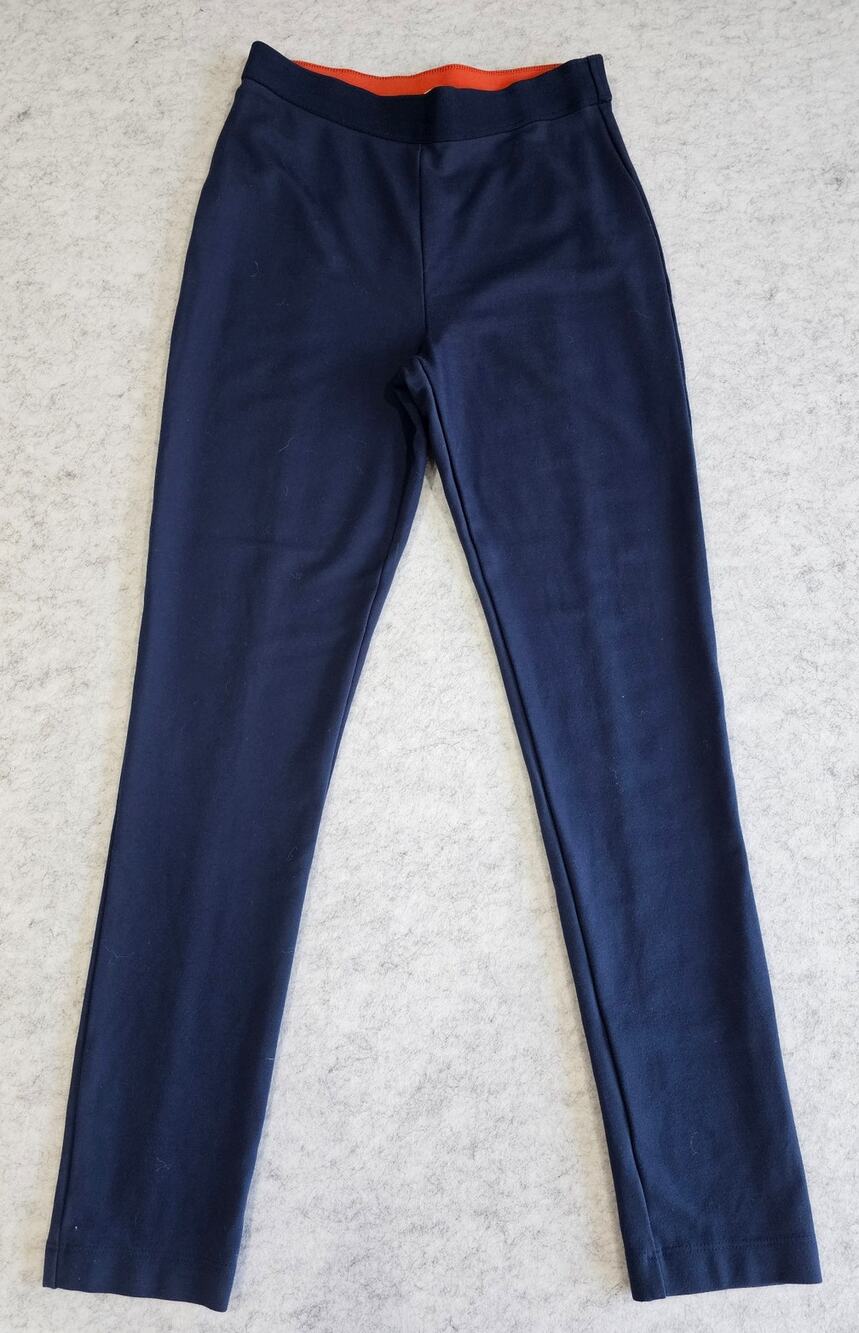 Boden Pants Front Pleats, 64% Viscose, Dress leggings, Blue,  Womens Sz S